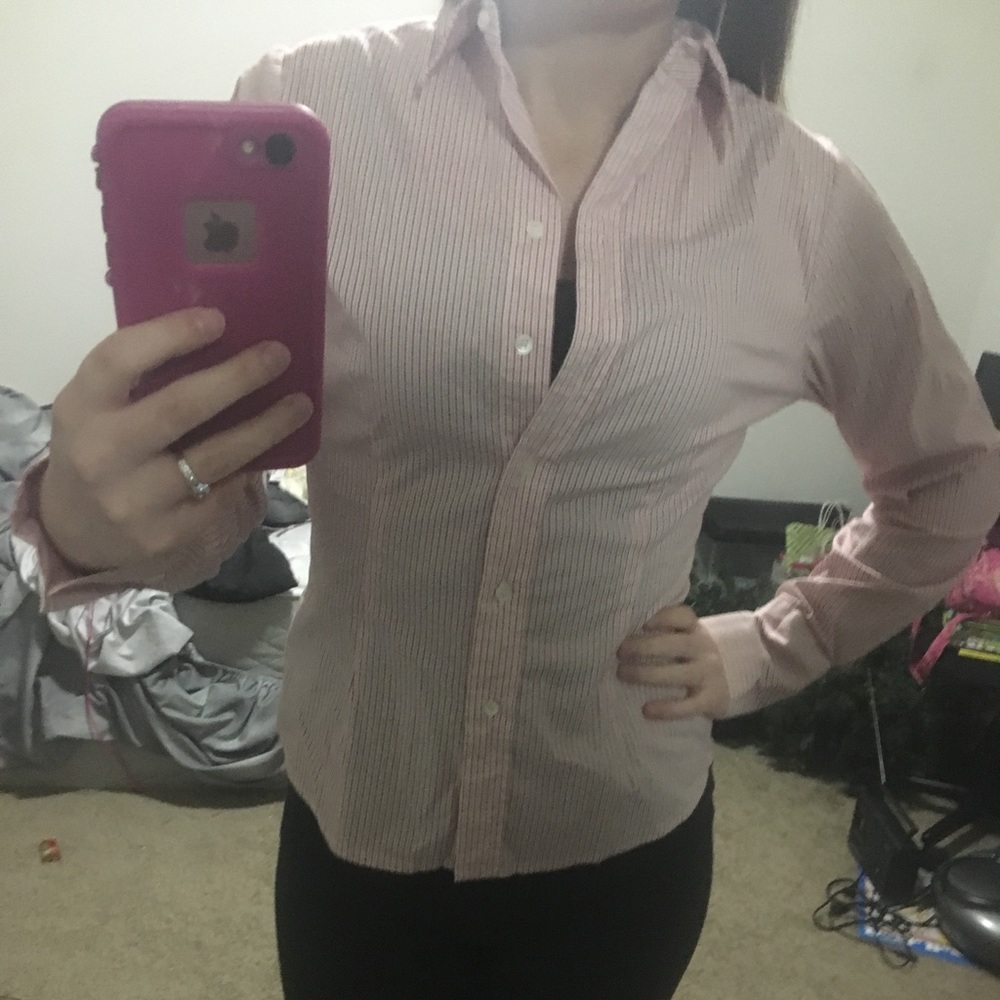 *NWOT* THE LIMITED Brand striped button down shirt